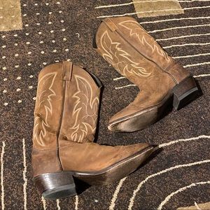Suede Cowboy Boots